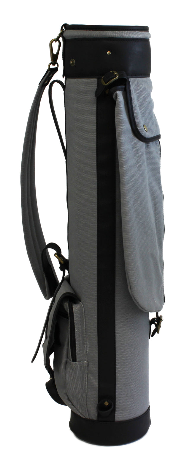 6.5&quot; Vintage Grey Canvas Carry Golf Bag | Louisville Golf